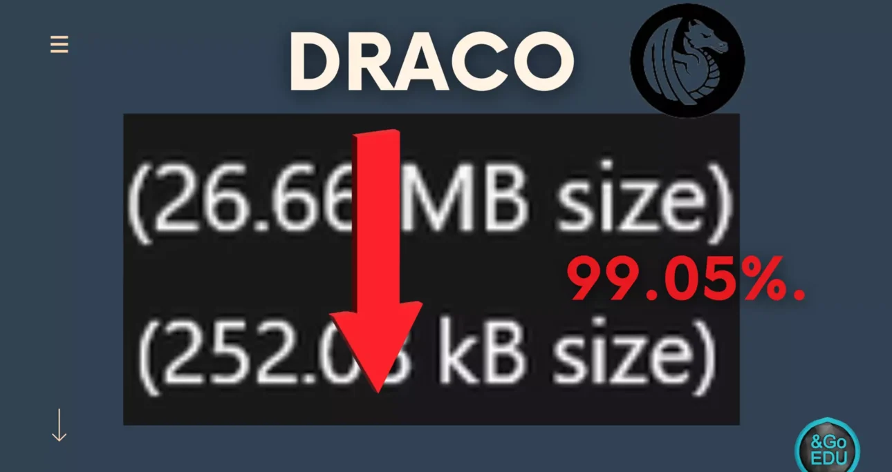 How to Compress 3D .glb File to Draco Compressed Format