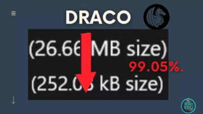 How to Compress 3D .glb File to Draco Compressed Format